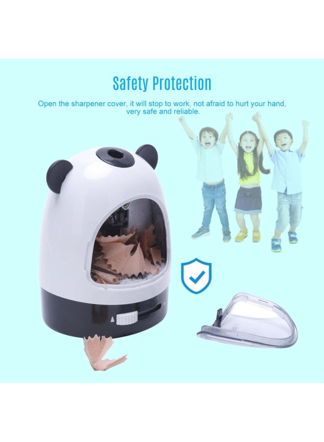 tenwin Electric Pencil Sharpener Black/White/Clear - Image 5