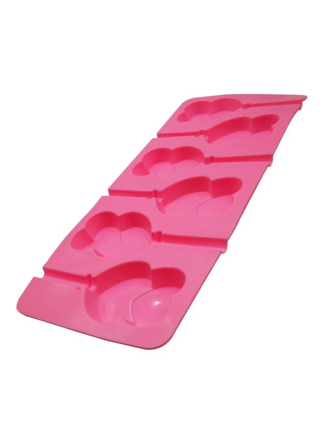 asmat Lollipop Mould With Reusable Stick Pink 25x9.5cm - Image 2