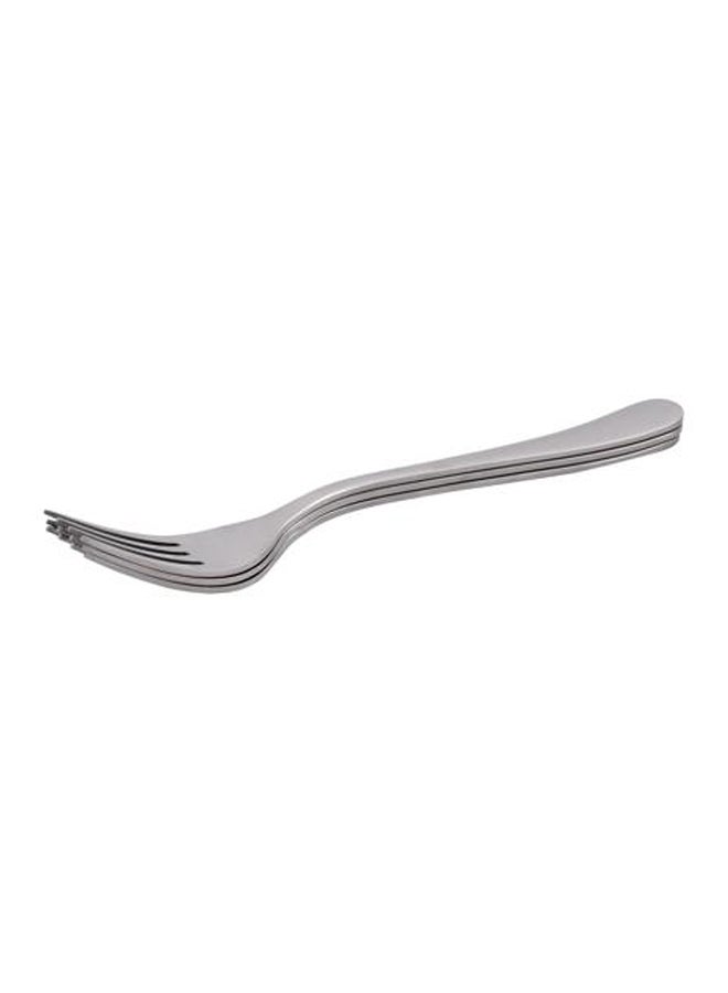 Royalford 3 Pcs 19Cm Stainless Steel Table Fork 100% Food Grade Silver - Image 3