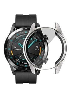 VINSOC Protective Anti-Scratch TPU Case Cover For Huawei GT2 Smartwatch Silver/Clear  - Image 3
