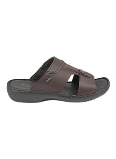 Logo Detail Arabic Sandals Brown