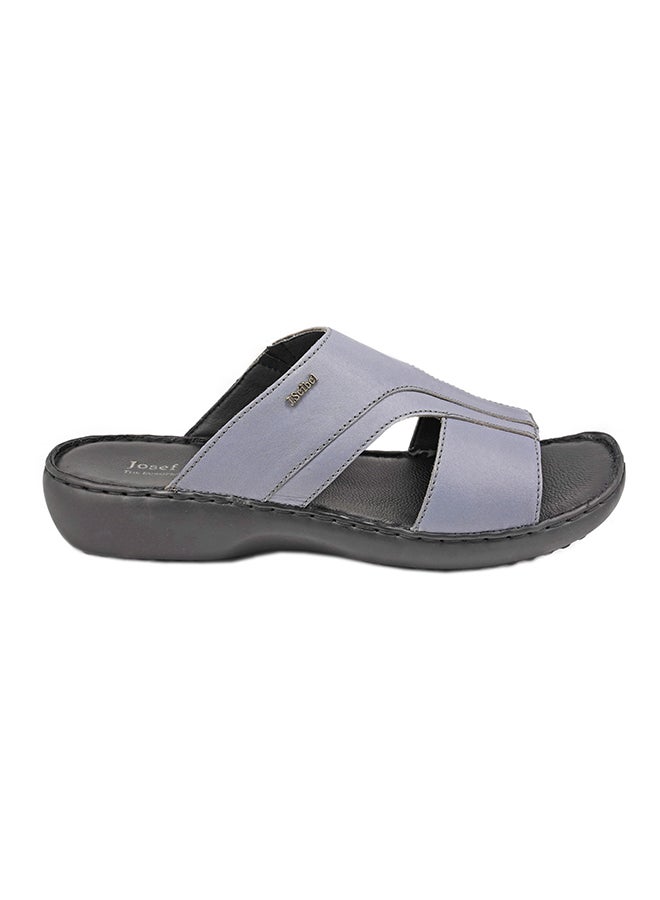 Josef Seibel Logo Detail Arabic Sandals Blue - Image 1