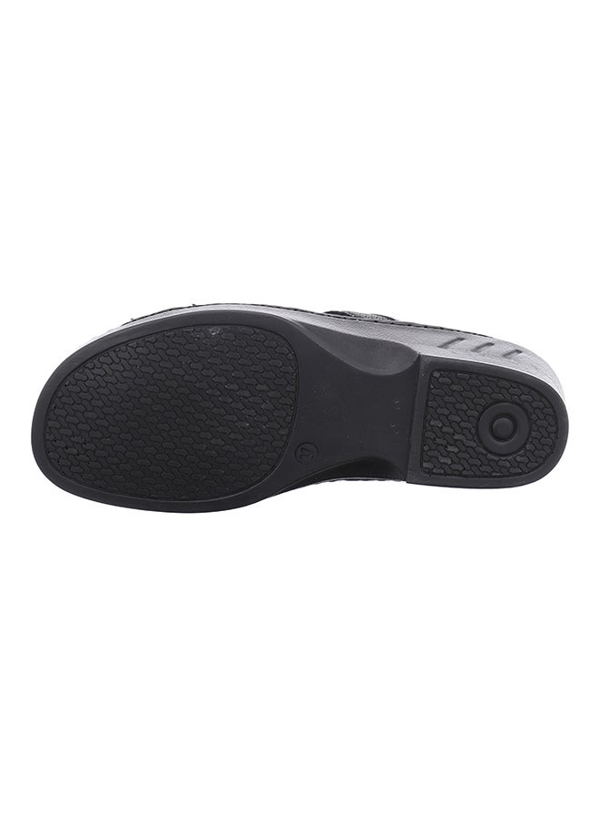 Josef Seibel Classic Leather Sandals Black - Image 3