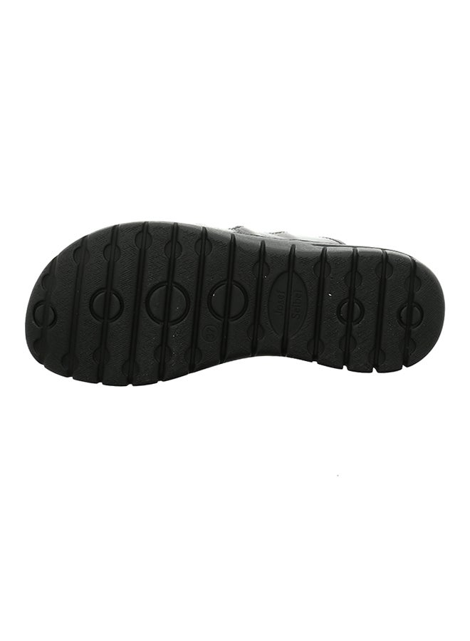 Josef Seibel Leather Sandals Black - Image 3