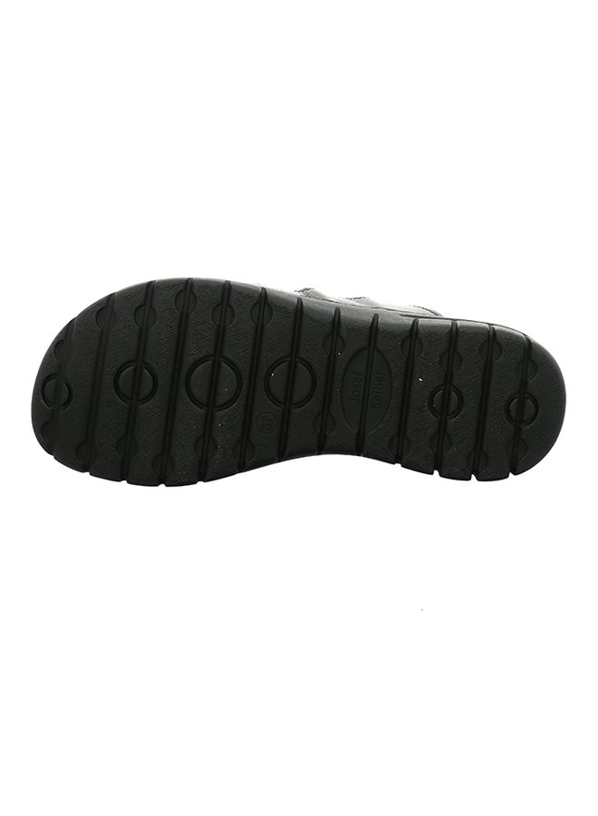 Josef Seibel - Textured Leather Sandals Bordo - Image 1