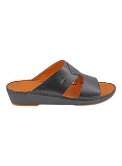 Logo Embellished Sandals Black