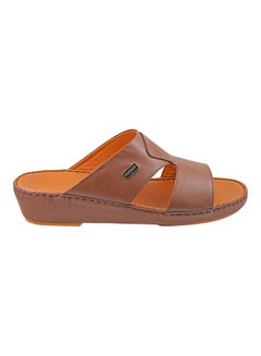 Logo Embellished Sandals Brown