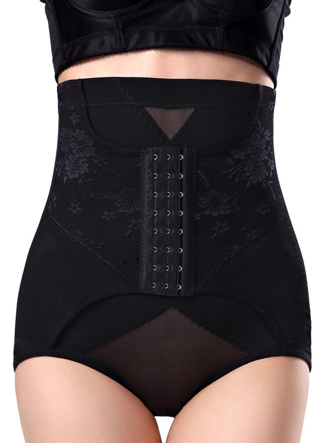 جوي شيك ملابس تنحيف جيدة التهوية ومزينة بنمط زهور أسود - Image 1