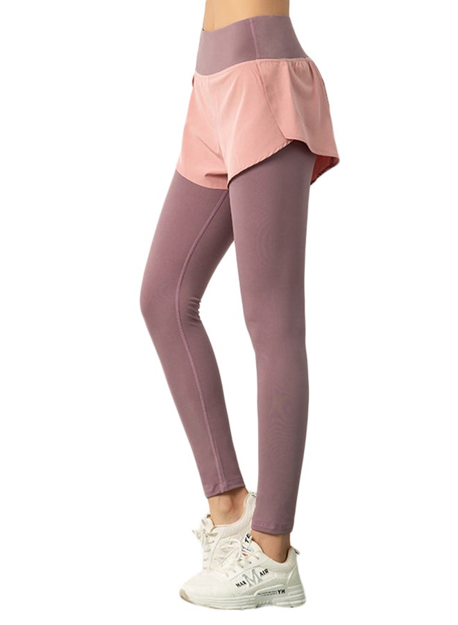 Joychic - 2-In-1 Sports Pants Pink - Image 1