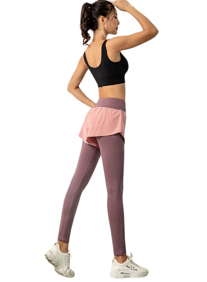 Joychic - 2-In-1 Sports Pants Pink - Image 1
