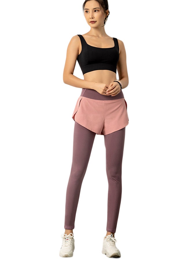 Joychic - 2-In-1 Sports Pants Pink - Image 1