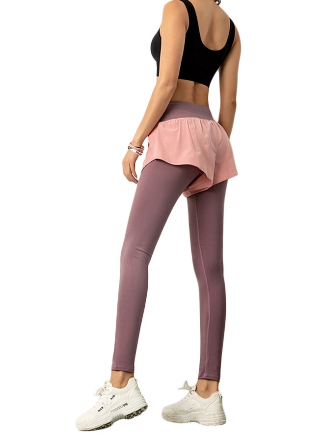 Joychic - 2-In-1 Sports Pants Pink - Image 1