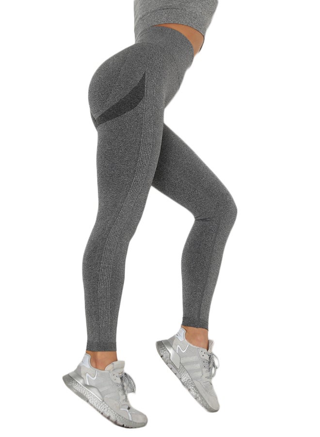 Joychic - Melange High Waist Leggings Grey - Image 1