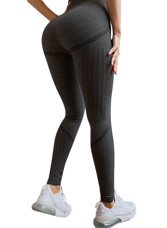 Joychic - Breathable High-Waist Leggings Black - Image 1
