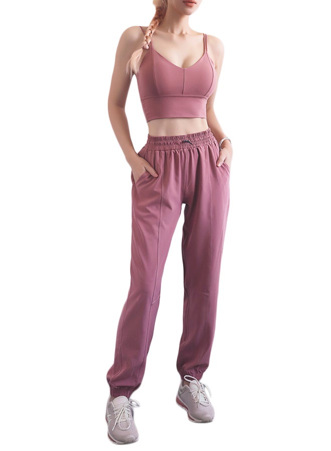Joychic Comfy Drawstring Joggers Pink  - Image 2