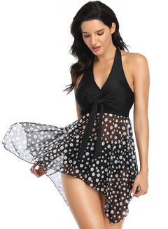 Joychic Polka Dot Swimwear Set Black  - Image 1