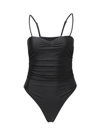 Solid One-Piece Swimsuit Black - v1596457941/N39451604V_2