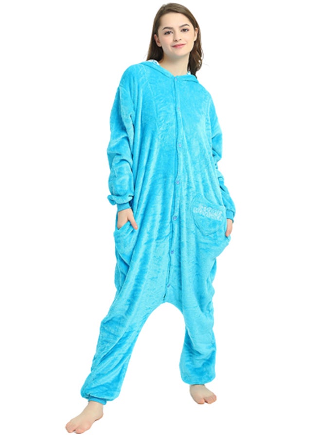 Joychic - Soft Hooded Onesie Blue - Image 1