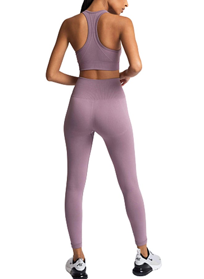 جوي شيك طقم بدلة رياضية سادة أرجواني - Image 2