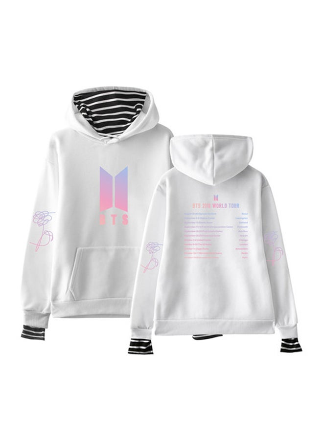 جوي شيك هودي خاص بالحفل الموسيقي لوف يورسلف لفرقة BTS أبيض  - Image 1