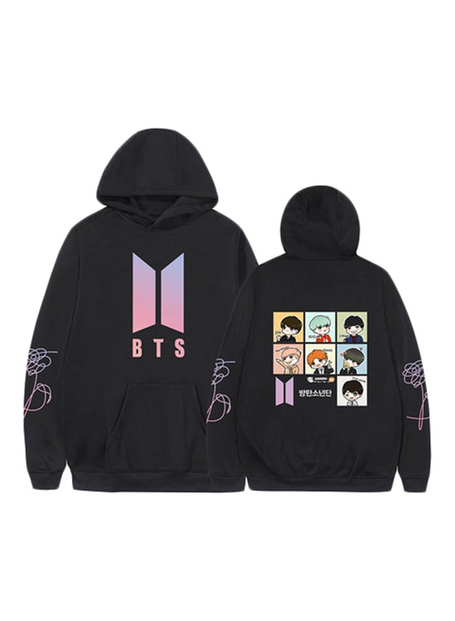 BTS Cute Print Hoodie Black - v1596458121/N39450385V_1