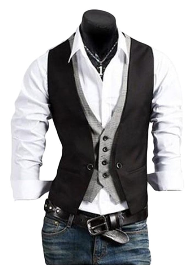 Classic Waistcoat Black - v1596458139/N39450987V_1