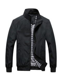 Joychic Solid Slim Fit Jacket Black  - Image 2