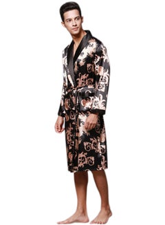 Joychic Allover Print Robe Black  - Image 2