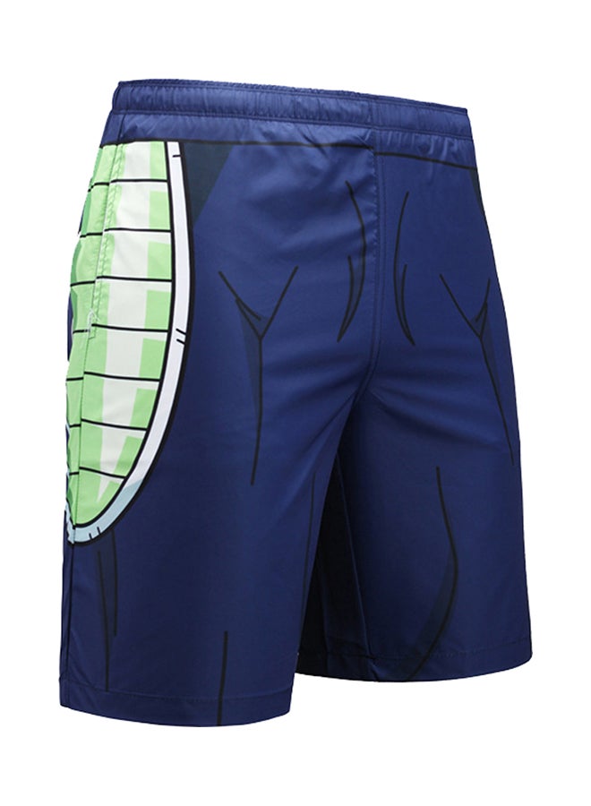 Joychic All Over Printed Swim Shorts Blue/White/Green  - Image 1