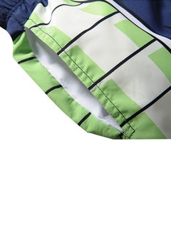 Joychic All Over Printed Swim Shorts Blue/White/Green  - Image 3