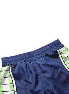 Joychic All Over Printed Swim Shorts Blue/White/Green  - Image 4