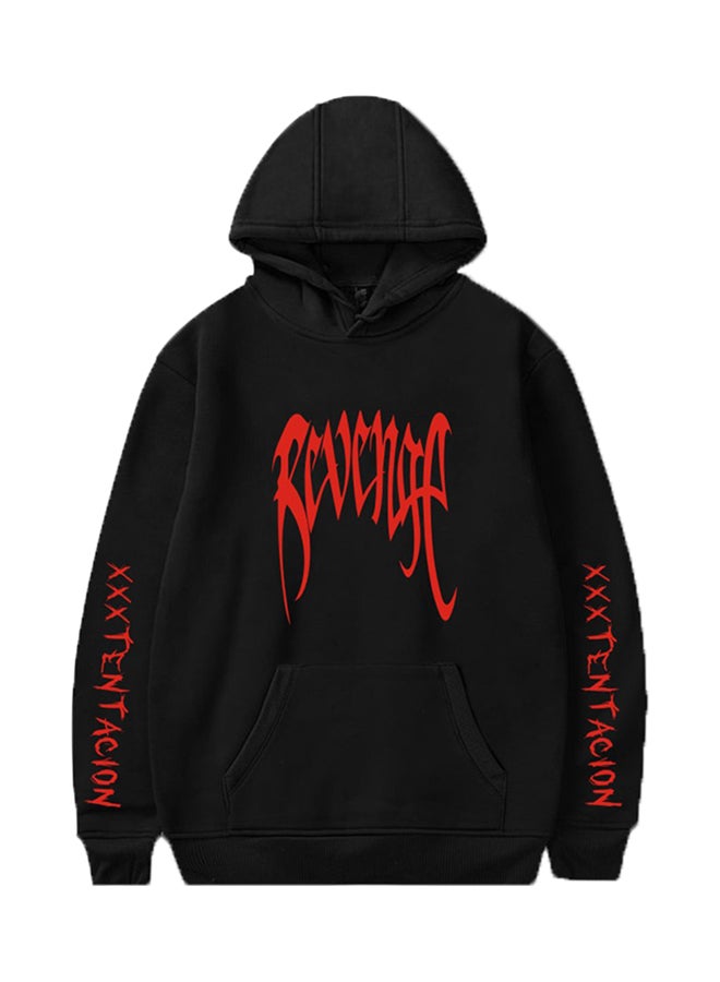 Joychic - XXXTentacion Print Hoodie Black - Image 1
