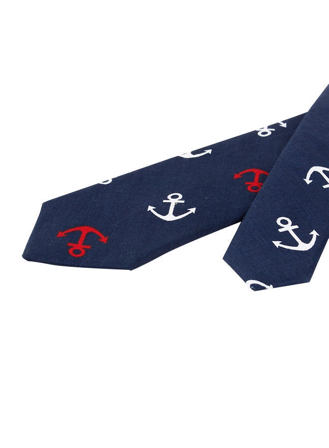 جوي شيك ربطة عنق مزين بنقوش مطبوعة بالكامل أزرق - Image 3