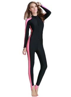Stretchable Long Sleeve One Piece Pink
