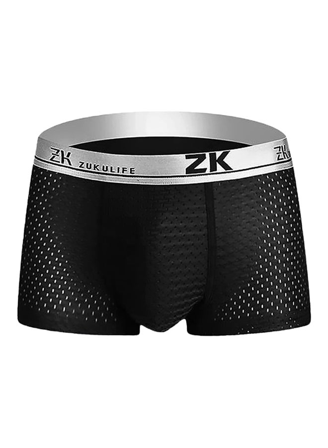 Joychic - Casual Textured Boxer Brief Black - Image 1