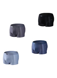 Joychic 4 Pack Solid Boxer Briefs Multicolour  - Image 1