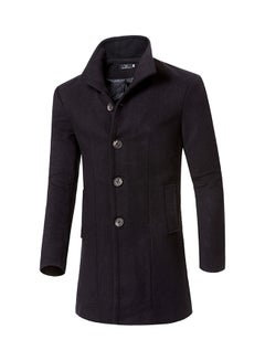 Joychic Single Breasted Lapel Coat Black  - Image 1