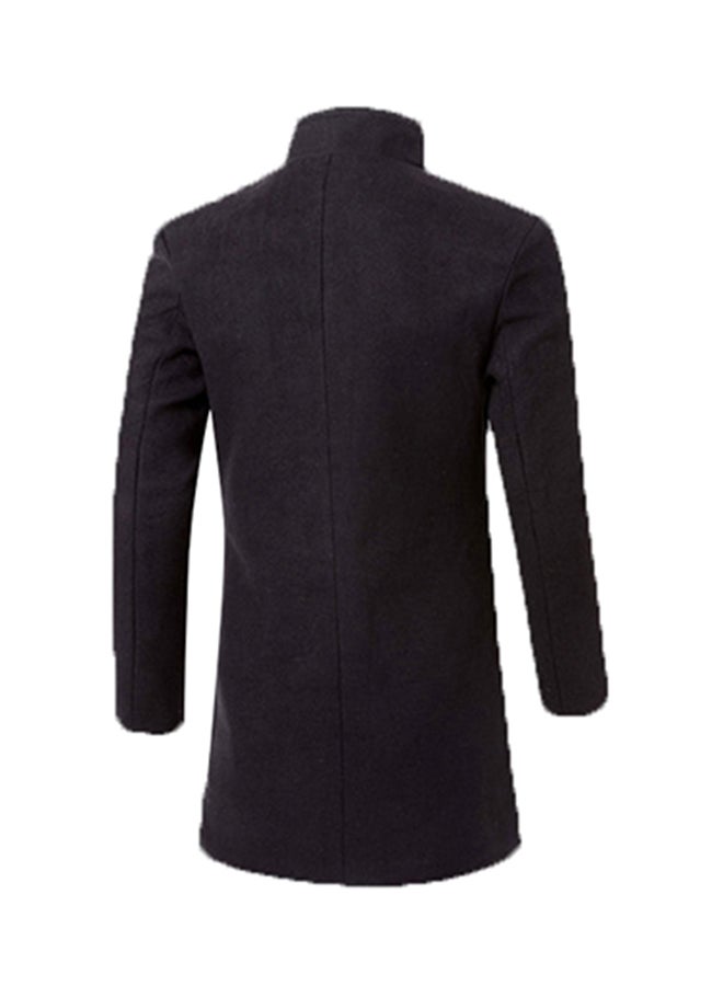 Joychic Single Breasted Lapel Coat Black  - Image 2
