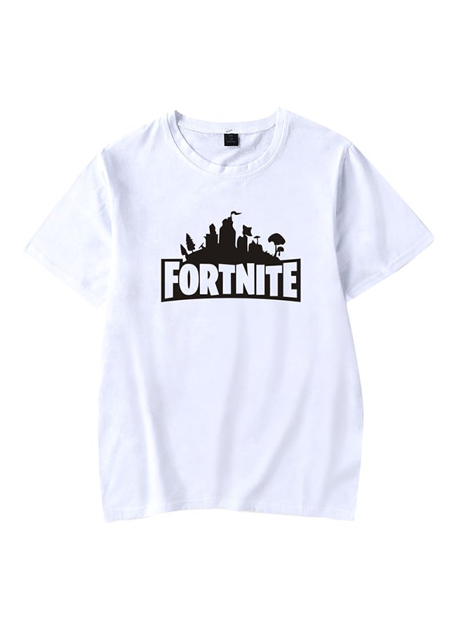 جوي شيك تيشيرت بطبعة كتابة أبيض - Image 2