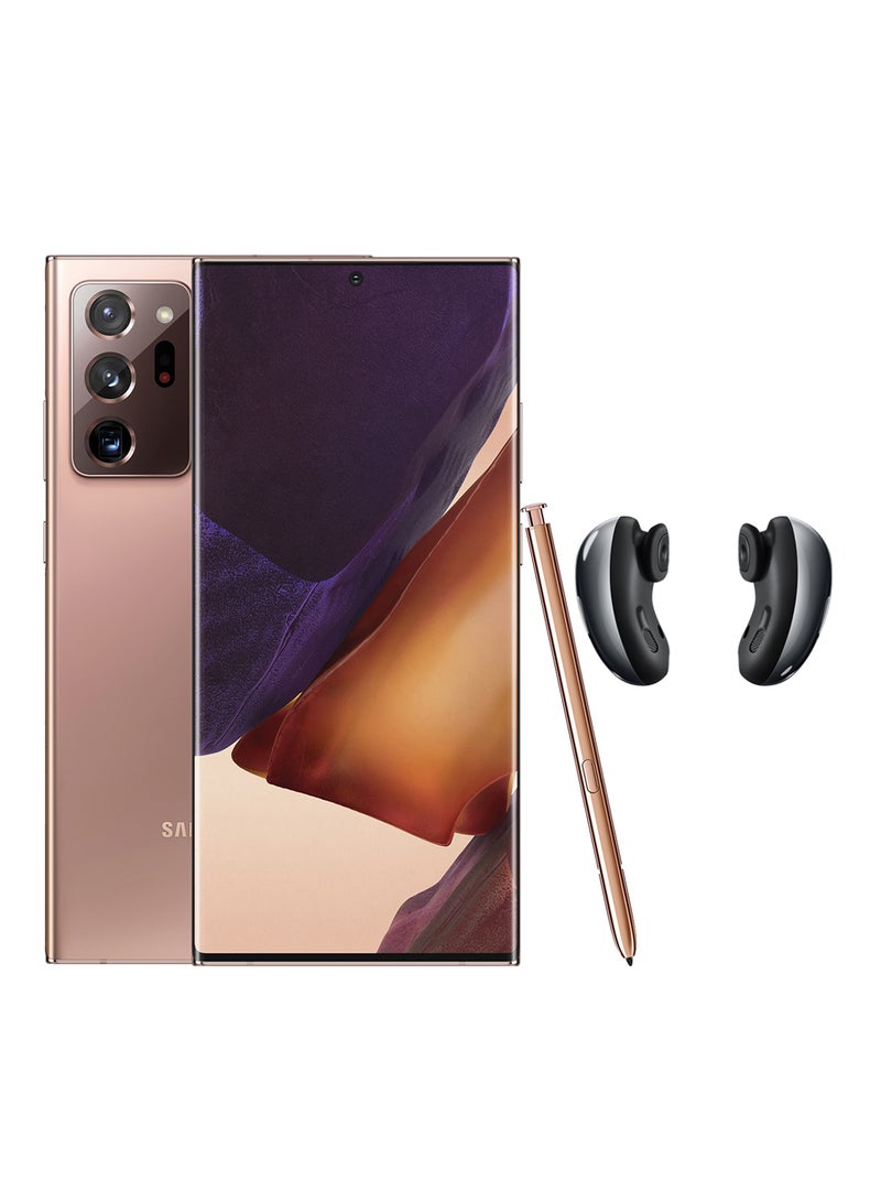 Galaxy Note20 Ultra Dual SIM Mystic Bronze 8GB RAM 512GB 4G LTE With Galaxy Buds Live