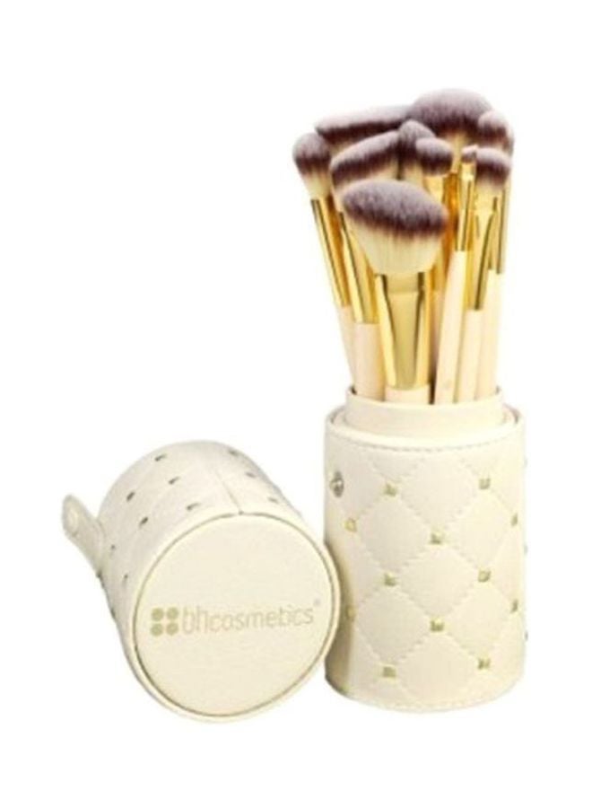 BH Cosmetics 12-Piece Brush Set Beige/Gold  - Image 1
