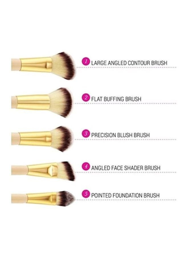 BH Cosmetics 12-Piece Brush Set Beige/Gold  - Image 2