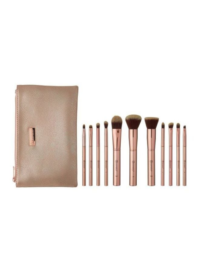 11-Piece Brush Set With Cosmetic Bag Brown - v1596474291/N31962013A_1