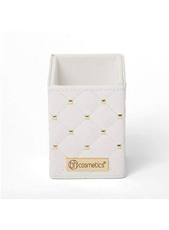 بي إتش كوزماتيكس طقم فرش مع حامل من 12 قطعة أبيض ستايد إليجانس - Image 3