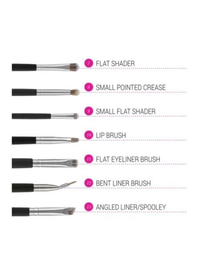 BH Cosmetics 13-Piece Brush Set Black - Image 2