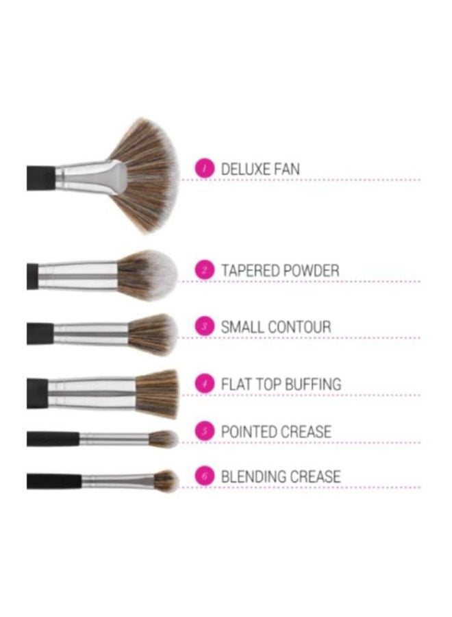 BH Cosmetics 13-Piece Brush Set Black - Image 3