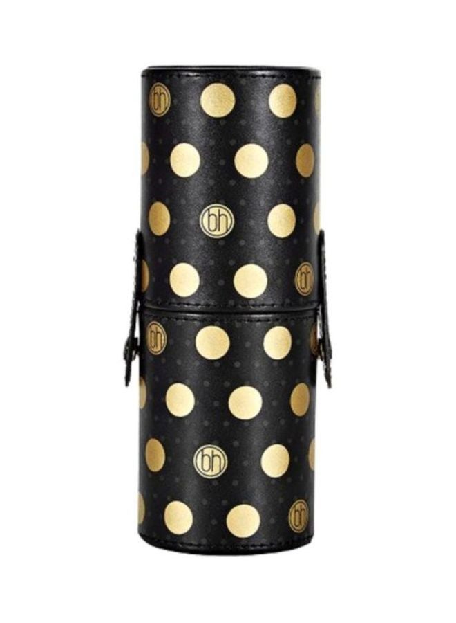 BH Cosmetics 11-Piece Dot Collection Brush Set With Holder Black/Gold - Image 3