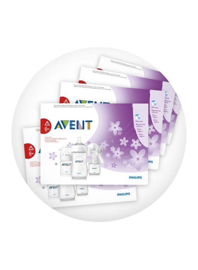 Philips Avent 5-Piece Microwave Sterilizer Bags - Purple/White/Blue - Image 4