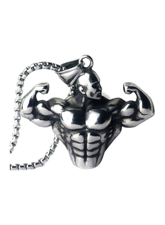 Sharpdo - Body Building Arm Muscle Pendant Necklace - Image 1