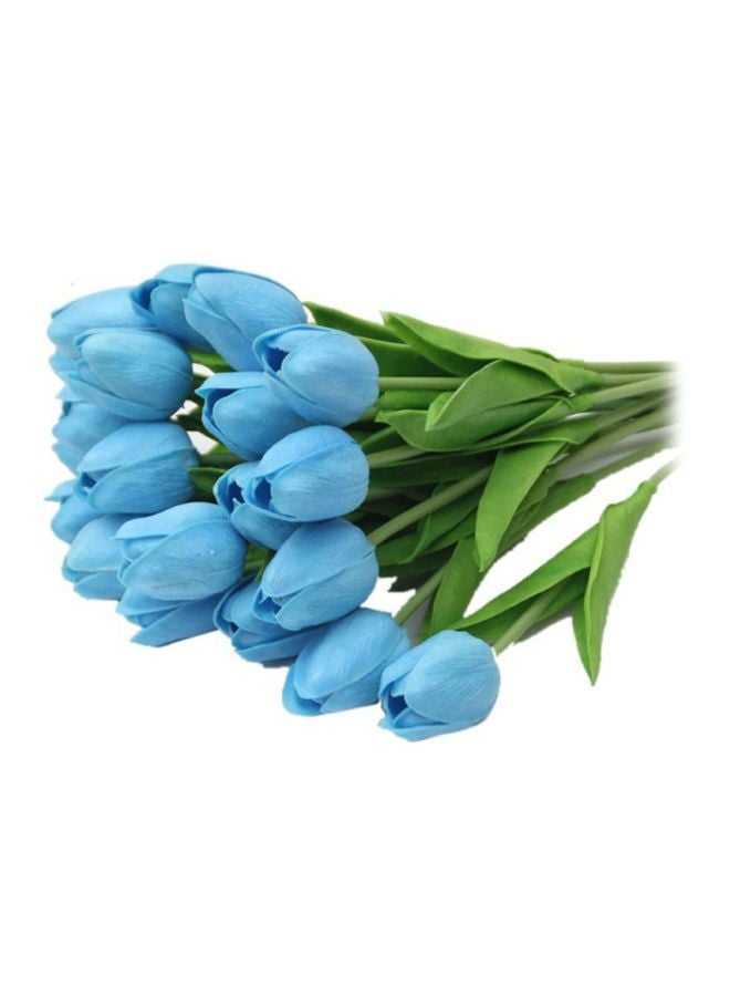 شاربدو زهور صناعية لتزيين المنزل أزرق / أخضر 34Ø³Ù†ØªÙŠÙ…ØªØ±